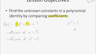 A Maths Chap 4.2 Identities - Introduction