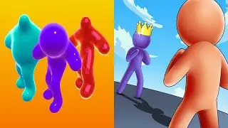 Blob Runner 3D VS Giant Rush - All Levels Gameplay Android, ios (Part 6)