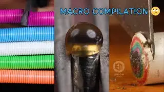 Satisfying Macro Close-Up Compilation: Cutting, Burning, and Popping Objects