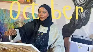 Cosy OCTOBER Vlog 🍂 Productive Autumn Mornings, Modest Clothing Haul, Painting & Sewing Abayas