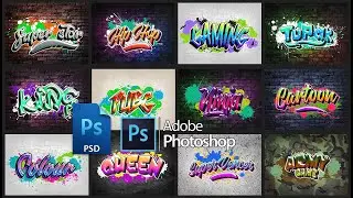 Graffiti Text Effect in Photoshop Free Psd File | hip hop text effect psd photoshop