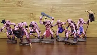 Goblins. The Hobbit. Toy soldiers figures. From plasticine.
