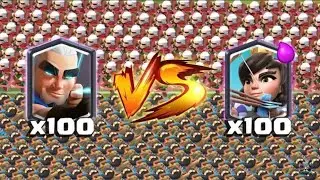 ¡¡100 ARQUEROS MÁGICOS vs 100 PRINCESAS!! ¿QUIÉN GANARÁ? Enfrentamientos Clash Royale - [Rubikay]