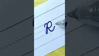 How to write in cursive Capital letter R |Cursive Writing for beginner |Cursive handwriting practice