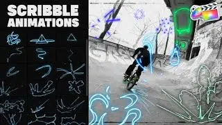 Apple Motion Template: Abstract Scribble Animations
