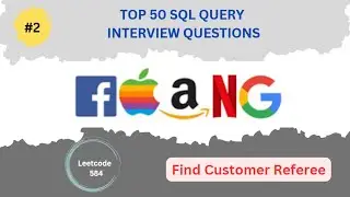 Sql Query Interview Question | Leetcode-584 | Learn SQL | Day-2