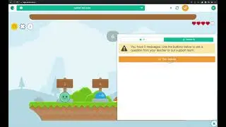 Sending a support message or a question to teacher in Eduten