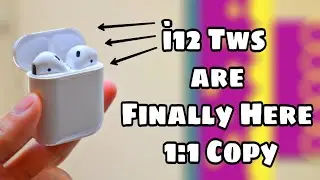 i12 TWS True Wireless Stereo Headphones 1:1 Airpod Copy Unboxing and Review (Urdu/Hindi)