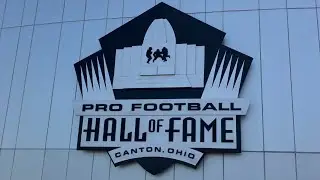 VISITING THE PRO FOOTBALL HALL OF FAME VLOG - MEMORABILIA, RINGS, TROPHIES AND MORE!!!