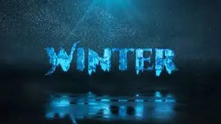 Frozen winter logo reveal | 3d logo animation