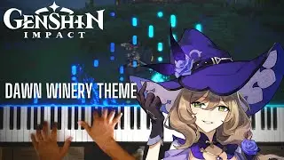 Dawn Winery Night Theme - Genshin Impact - Piano with cadenza