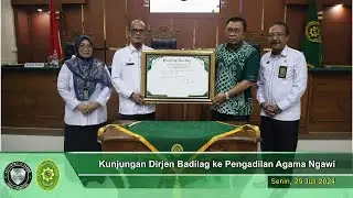 Kunjungan Direktur Jenderal Badilag MA RI di Pengadilan Agama Ngawi