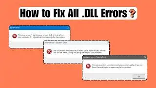 How to Fix All .DLL File Missing Errors in Windows 11/10/8/7 (100% Working) 2026