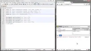 Understanding newlines and escaping characters in JavaScript