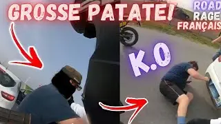 😡GROSSE PATATE!! Un TYPE PROVOQUE CE MOTARD et ÇA TOURNE MAL | Road Rage Français #42