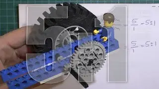Spur gears and velocity ratio explained using Lego