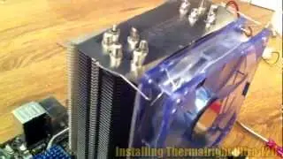 Installing Thermalright Ultra 120 CPU cooler