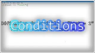 [Apprendre à programmer avec Python] Les conditions