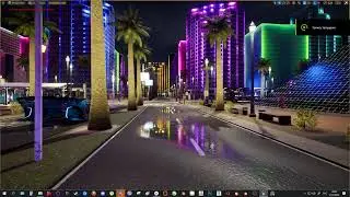 Las Vegas Lumen Unreal Engine 5 Night City of the Park and NFT Project Small game preview trailer