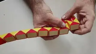 Vintage brain teaser,magic plastic snake,3D puzzle flexible,transformers,Hungarian constructor