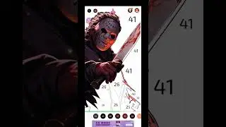countdown to Halloween Dark Scary Halloween Speedpaint by numbers NOT FOR KIDS