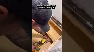 Installing Fish Tank In Ceiling 🐠#shorts