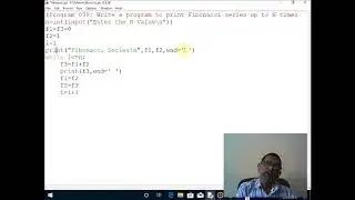 Write a program to print Fibonacci series up to N times