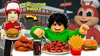 NAG TRABAHO AKO SA JOLLIBEE | Eating in Jollibee | Roblox Tagalog