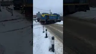 Тгм4 1954 на переезде
