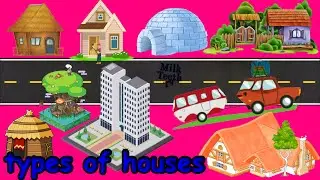 Learn Types of Houses | Kutcha house and Pukka House - evs for class 1 class 2 class 3