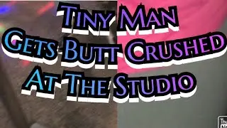 Giantess Butt Crushes Tiny Man at The Studio