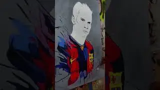 Leo messi abstract painting #leomessi #painting #football #abstractpainting