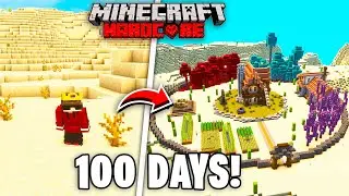 Surviving a 100 DAYS In DESERT Only World In Minecraft 1.21😰