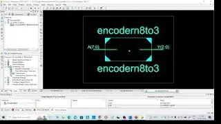 VHDL code for 8to3 Encoder  in Xilinx, VHDL  basics, Xilinx Tutorial,8to 3 Encoder VHDL code, VLSI