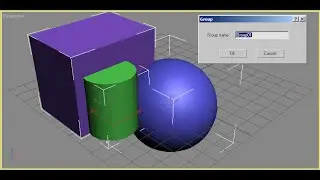 3Ds Max для начинающих. 12-ый урок. Group (группирование)