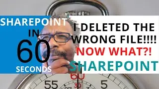 SharePoint - How To Recover Deleted Files