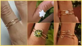 3 diseños de anillos simples de alambre - Diy Cute