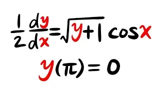 separable differential equation with an initial condition