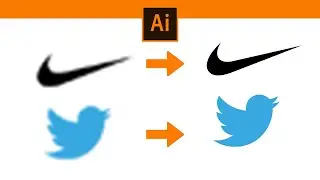 Adobe Illustrator CC 2021 Dersleri |  Tek tıkla resim ve logoları vektöre çevirme