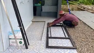 Pintu Kamar Mandi Mewah Tetap Murah bahan almini / aluminium || how to make a dor || team sinus