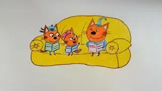 Мультик три кота/ рисуем для детей🐈✍️