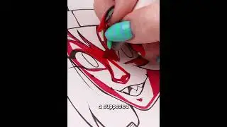 Drawing Millerd from Helluva Boss