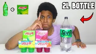 2 Liter Jell-O Sprite Chug In SECONDS (Drink Hack)