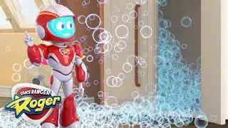 Space Ranger Roger's Bubble Trouble | Funny Kids Cartoon Video