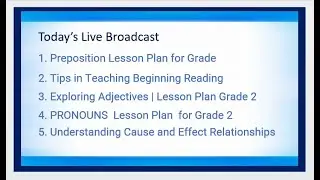 5 Lesson Plans that Might Help You | Live