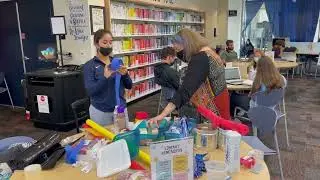 Creative Writing Classes Create Word Installations in the Library | The Raider Voice