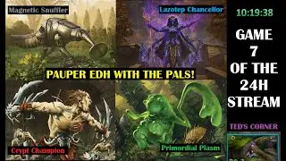 Pauper EDH with the Pals - Snuffler vs Lazotep Chancellor vs Invasion of Muraganda vs Crypt Champion