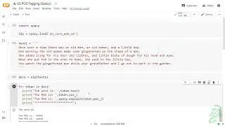 10 - NLP POS Tagging using Spacy