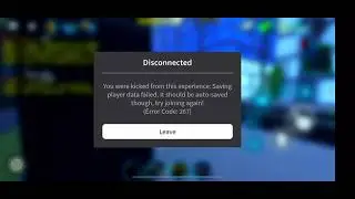 Jailbreak Auto Save Not Saved. ERROR CODE: 267
