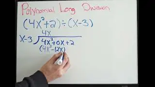 Polynomial Long Division - Missing Term in Dividend - Example 2